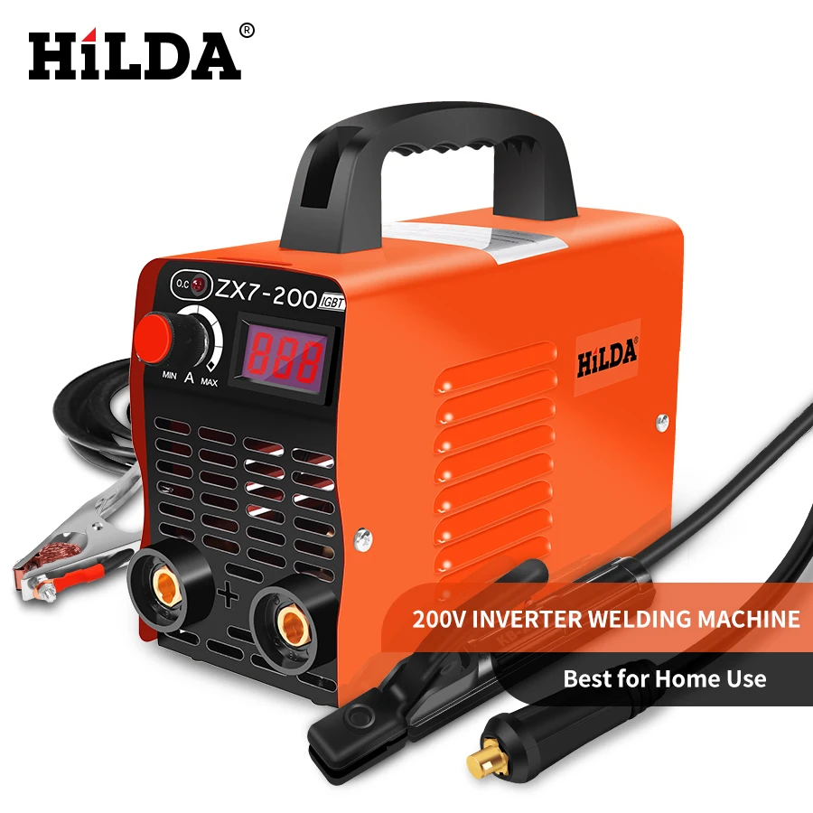 

HILDA Arc Welders DC Inverter ARC Welder 220V Welding Machine 200Amp for Home Beginner Lightweight Efficient
