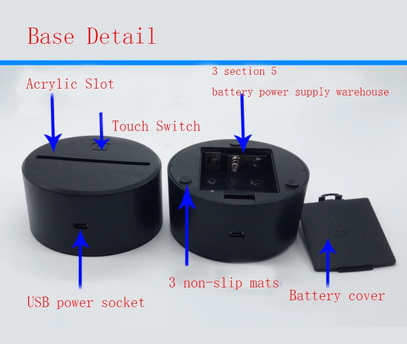 3D красочные лампы в форме дельфинов светодио дный Touch 3 D ночные огни градиент визуального трехмерного лампы Новинка светильники