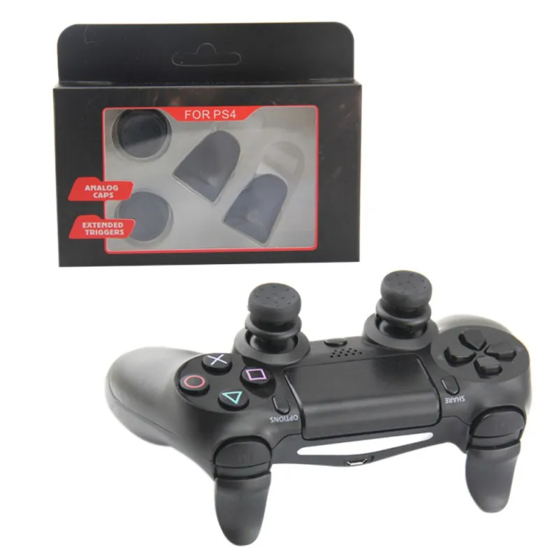 Игровой курок Расширенная Кнопка аналоговый расширитель thumbtick Grip Увеличенная крышка для контроллера PS4