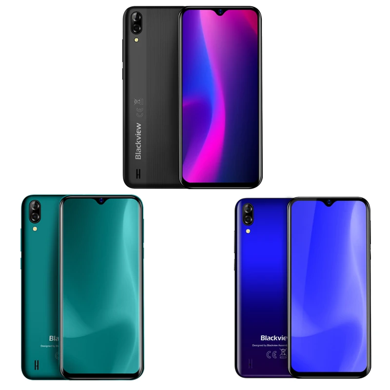 Blackview A60 2 ГБ + 16 Гб Смартфон 4080 мАч батарея 6 1 ''двойной Камера мобильный телефон