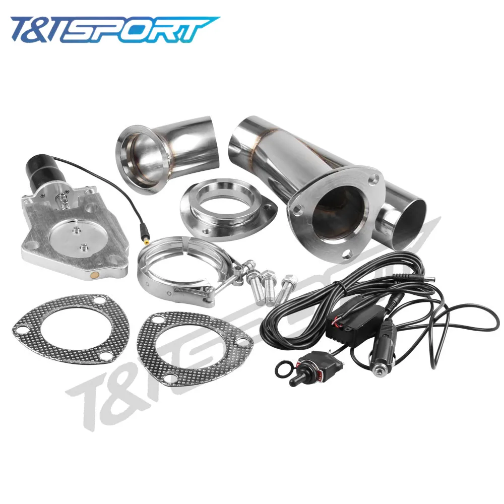 

RYANSTAR RACING NEW 4 sizes Electric Stainless Exhaust Cutout Cut Out Dump Valve / Switch Manual Control