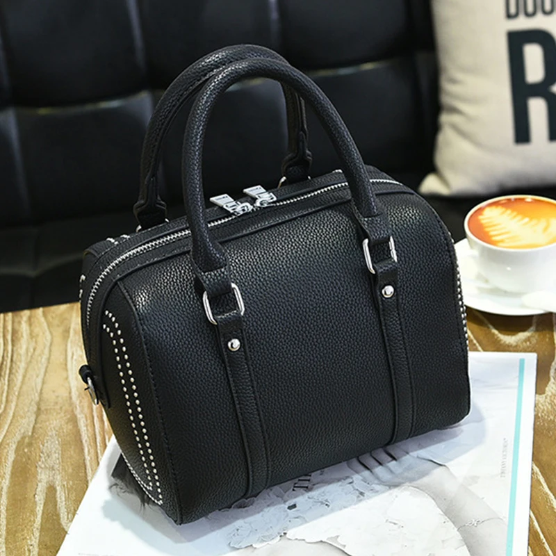 Сумка женская кожаная винтажная с заклепками|designer women bag|women bagwomen bags designer |