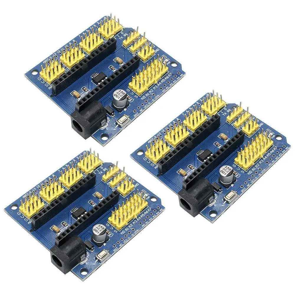 Плата совместимая с контроллером NANO I/O датчик расширения Shield Module для Arduino UNO R3 Nano