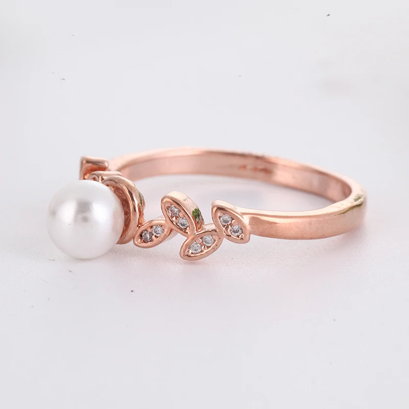 Rose Gold Moonstone Ring Twilight Wedding Party Rings for Women Jewelry Couple Love Ring Women Accessories Anillos B3D124