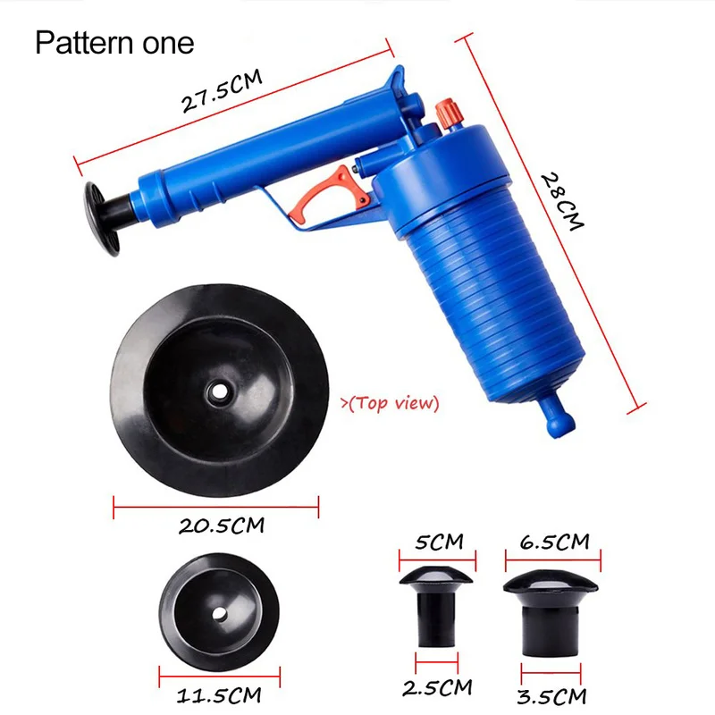 Домашний воздушный сливной насос высокого давления, поршень для раковины, труба для удаления засоров, туалет, ванная комната, кухонный очиститель, комплект, очиститель слива