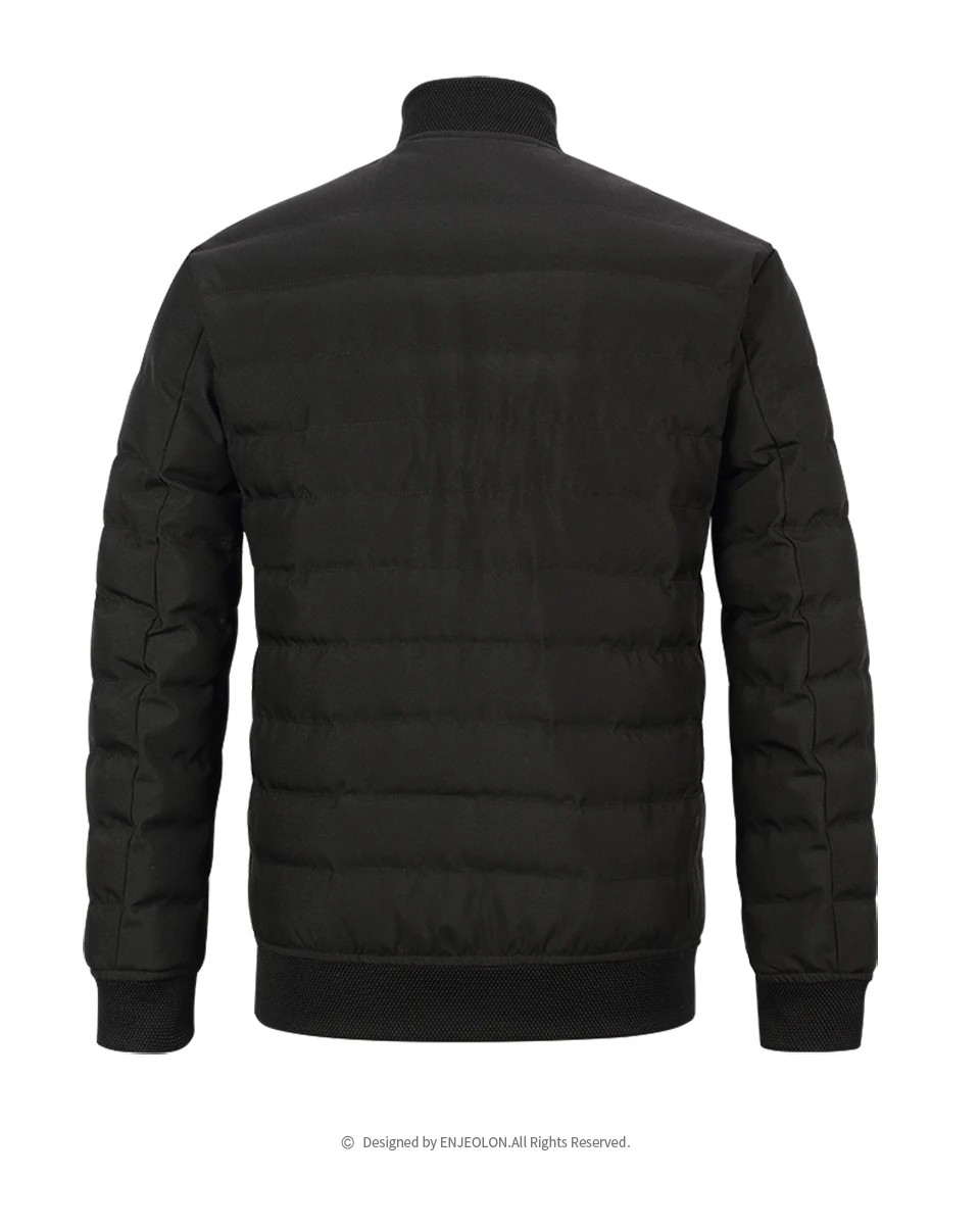 Enjeolon брендовая зимняя хлопковая стеганая куртка с круглым вырезом, Мужская Толстая парка, пальто, Мужская стеганая зимняя куртка, пальто 3XL MF0291