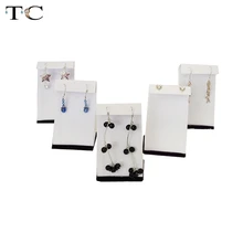 Серебряные ювелирные изделия show Дисплей держатель Акция 10 шт./лот серьги Дисплей карты белый очки Дисплей s