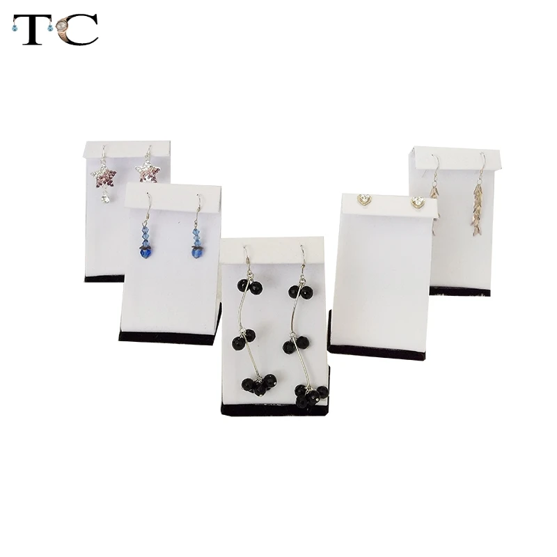 Wholesale Silver Jewelry Show Display Holder Promotion 10pcs/lot Earring Cards White Eyewear Displays Case | Украшения и