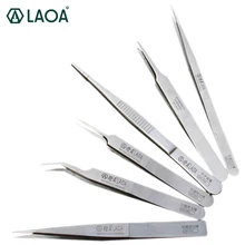 Laoa, 2 предмета Нержавеющая сталь Пинцеты Часовщик Ремонт Инструменты отличное качество пинцеты для электроники