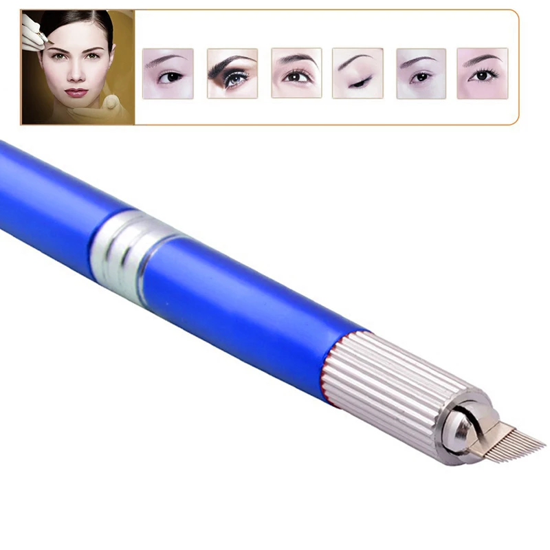 

PCD Permanent Makeup For Eyebrows Manual 3D tattoo machine Pen Microblading tools Forever Make Up Beauty Cosmetics With Needle
