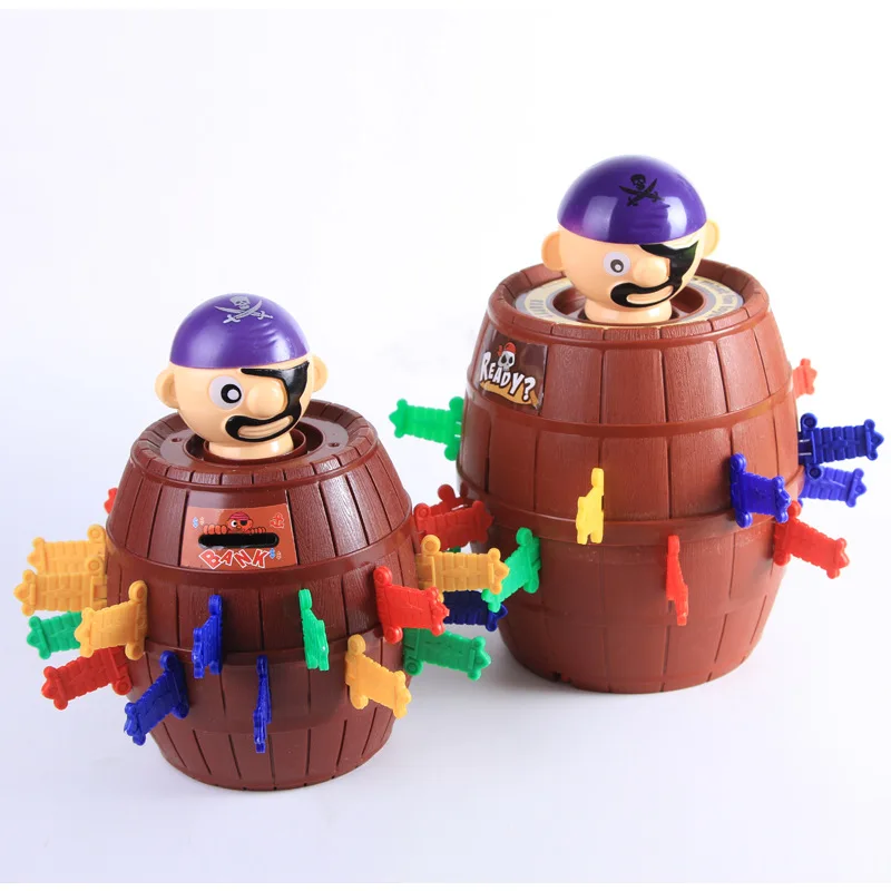 Веселая игрушка новинка Tricky Pirate Barrel для детей и взрослых Lucky Stab всплывающие