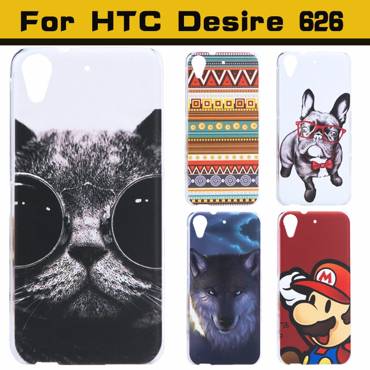 New Style High Quality Ultra thin slim Painted Fashion Cute Lovely Cartoon UV Print Hard Cover Case For HTC Desire 626 case |