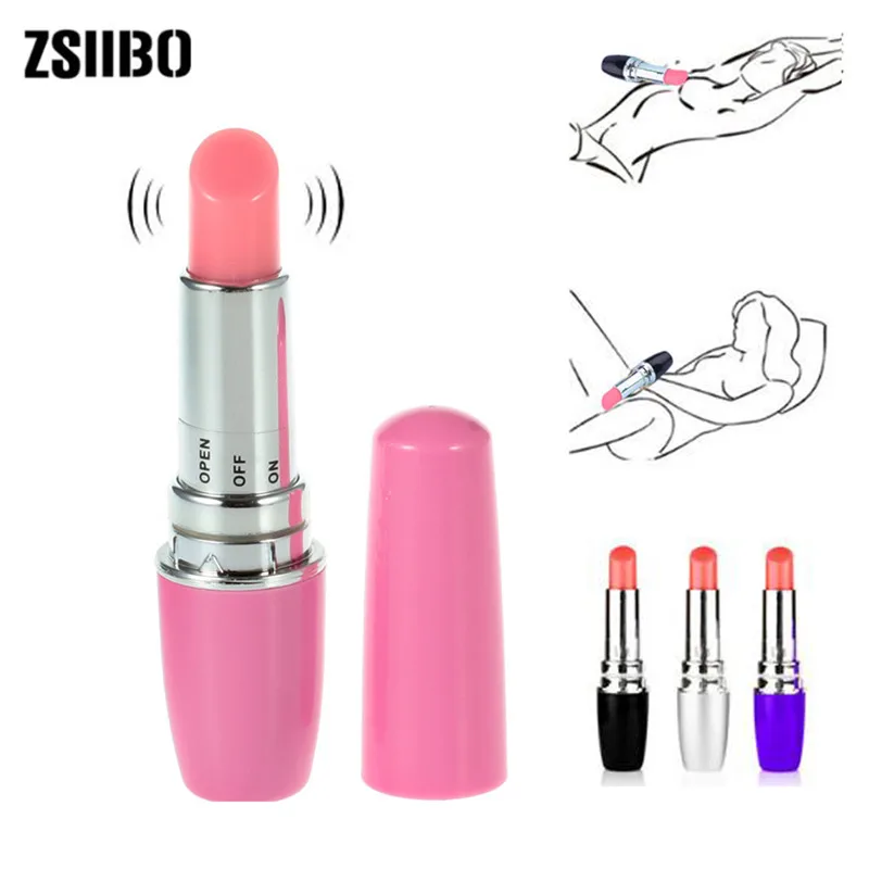 Lipstick vibrator for woman mini electric bullet Vibrator Massager. Clitoris Stimulator Erotic Product Sex Toys for woman