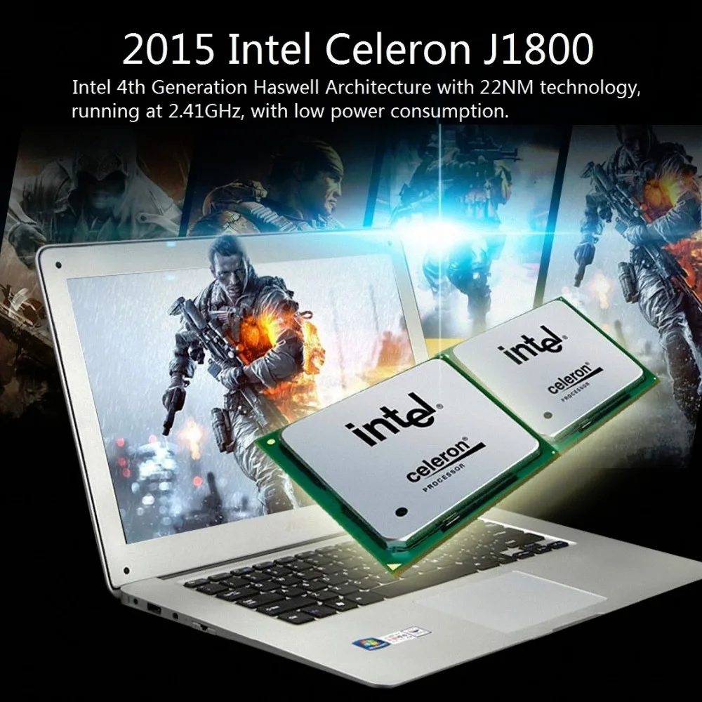 

14inch Notebook 8GB RAM 1TB HDD Windows 10/7 Slim Laptop Computer CPU Intel Pentium PC Arabic AZERTY Russian Spanish Keyboard