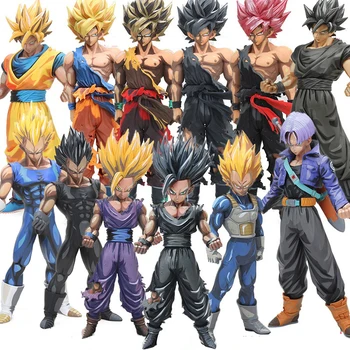 

Hot Dragon Ball Z 23-34cm Manga Dimensions Vegeta Son Goku Son Gohan PVC Action Figure Master Stars Piece Model Dolls WX265