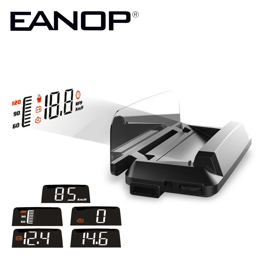 

EANOPHUD M30 Car Windshield HUD Heads up display Mirror Speed Projector Onboard Computer Speedometer Monitoring Alarm