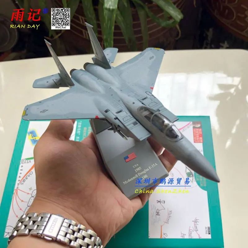 3 шт./лот оптовая продажа AMER 1/100 масштаб военная модель игрушки USAF F-15A F15 Истребитель Eagle литой металлический самолет модель игрушки