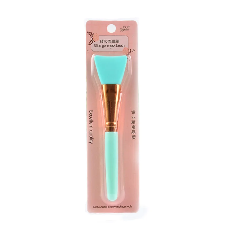 Professional Smooth Silicone Facial Mask Brush DIY Mask Skin Face Care Mixing Mud Brush Cosmetic Beauty Makeup Tool Essential - Handle Color: 02