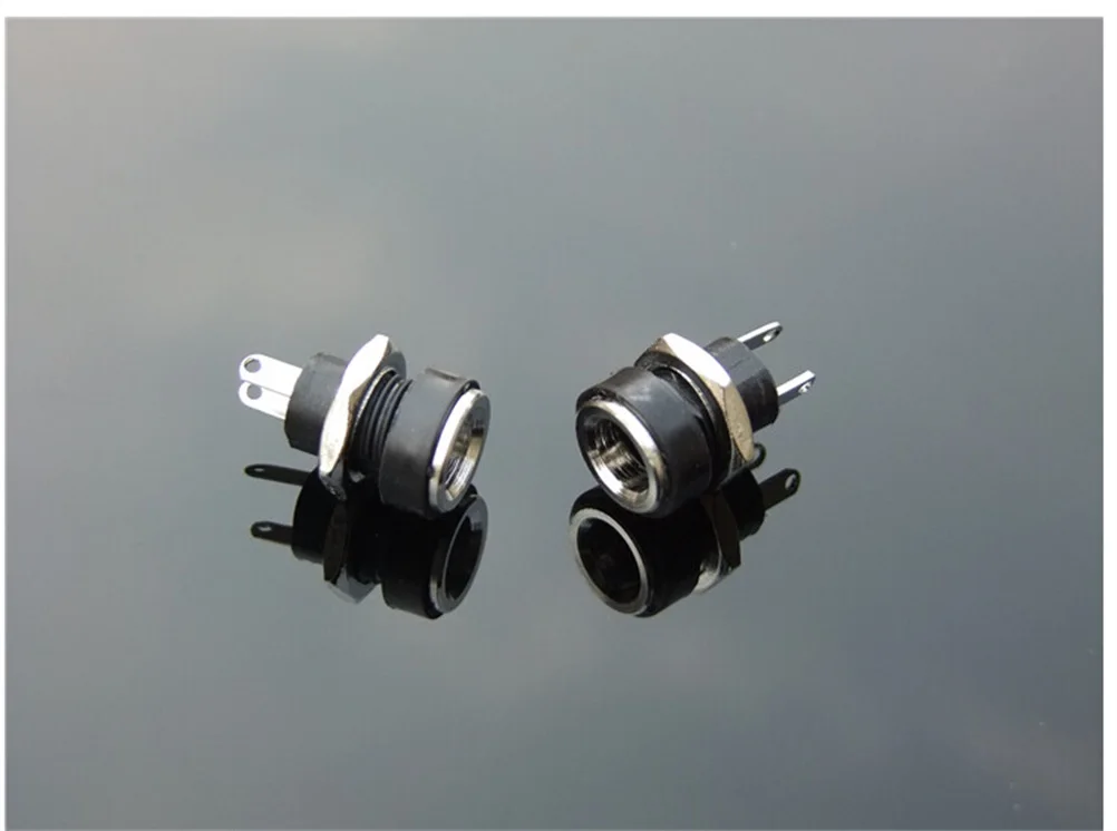 

10PCS 2 Pins 5.5X 2.1mm Plug Adapter Connectors DC022B DC Power Supply Jack Socket Female Panel Mount Connector