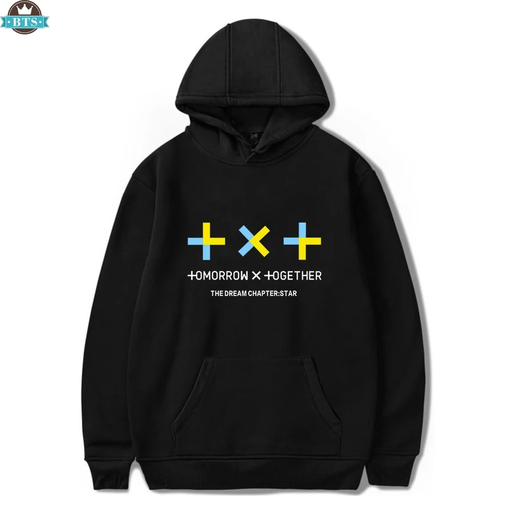 

kpop TXT Women Hoodies Sweatshirts K-pop Tomorrow X Together Hoodie Sweatshirt 2019 Exclusive New Style Winter Hoodies Clothes