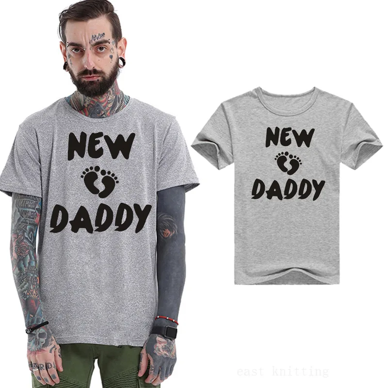 

BTFCL 2019 T Shirt Men Summer New NEW DADDY Creative Offset Print Funny T-Shirt Normcore/Minimalist