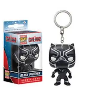POP New arrival Keychain Pocket Pop Black Panther The Action Figure Collectible Model Toys Kids Gifts | Игрушки и хобби