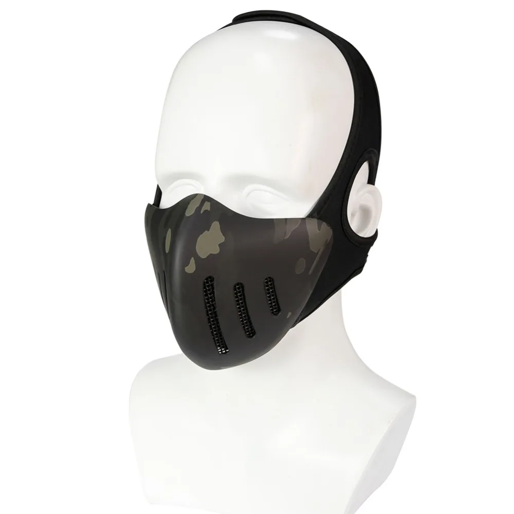 WoSporT тактическая полумаска для лица страйкбол Пейнтбол защитные маски Охота Стрельба CS военная игра Glory маска рыцаря