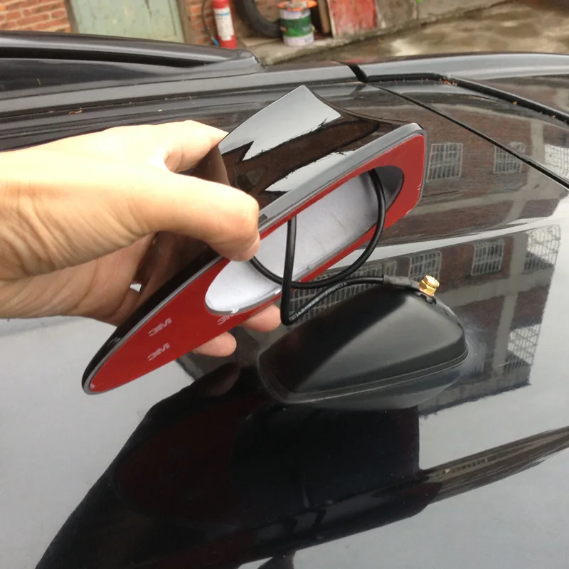 Blank Radio Car Shark Fin fm Antenna Signal External Sticker Antena For