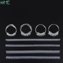 4 шт., Винтажное кольцо на спиральной основе, регулировщик размеров, предохранитель, затягиватель, инструменты для изменения размера, детали для ювелирных изделий, для больших свадебных колец, аксессуары