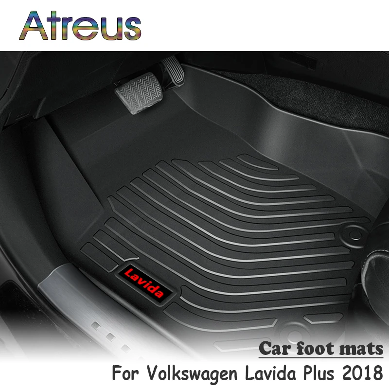 Atreus 1 комплект TPE автомобильный напольный коврик для Volkswagen Lavida Plus стиль Противоскользящие коврики водонепроницаемый ковер