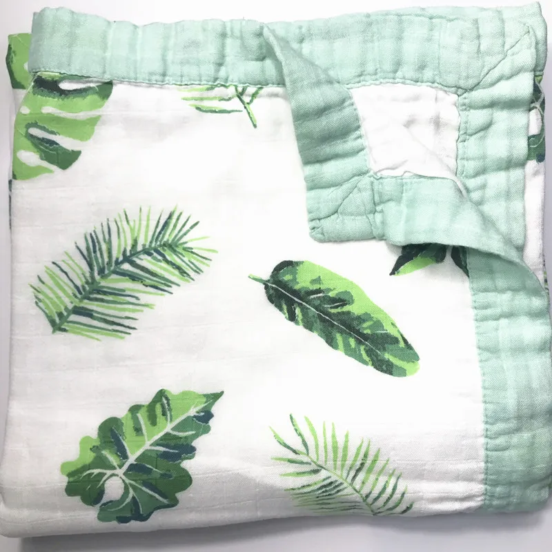 fruit series four layer bamboo baby muslin blanket Muslin Tree swaddle
