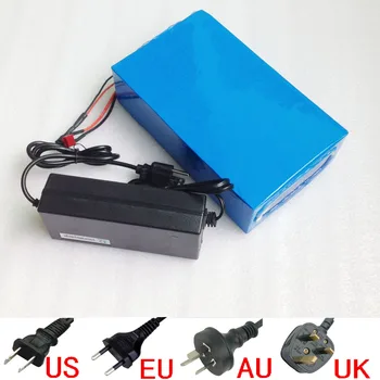 

1400W Electric Bike Battery 48V 30AH Lithium battery Use Sanyo NCR3400mahBF cell with PVC Case 30A BMS 54.6V 2A charger