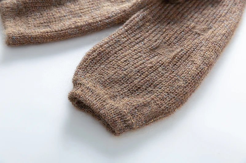 YISU Свитер оверсайз с v-образным вырезом и длинным рукавом, пуловеры, осень, свободный шерстяной свитер, вязаный джемпер высокого качества, мохеровый свитер