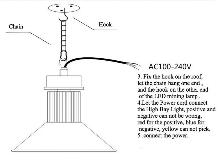 Светодиодный светильник 50 Вт Светодиодный лампа подвесного светильника промышленный свет заводская лампа освещение 220 В ~ 265 В 5 лет