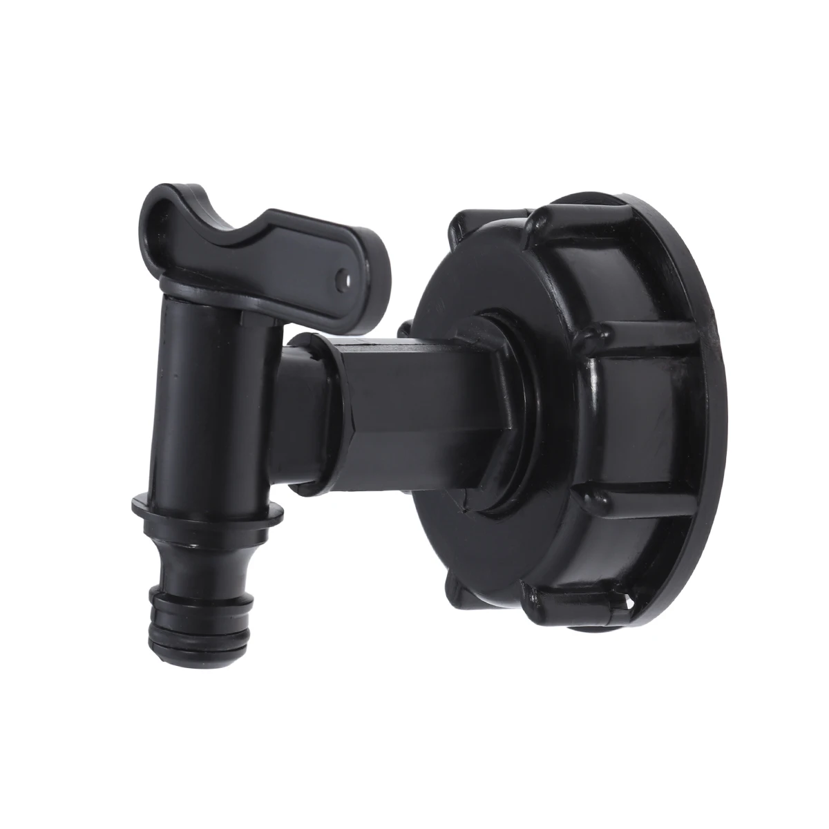 

BESTOYARD IBC Tank Adapter to 15mm Water Tank Yard Garden Tap Hose Valve Adapter Connector Fittings (Black)