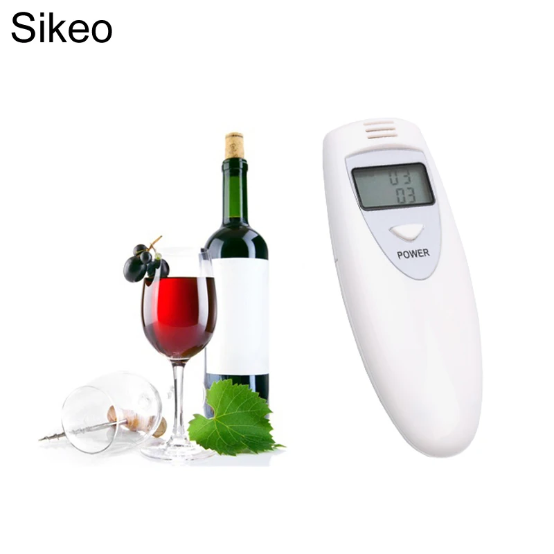 

Sikeo Digital Alcohol Tester Portable Digital Breath Alcohol Analyzer LCD Display Breathalyzer Detector Test Alcohol Chekers