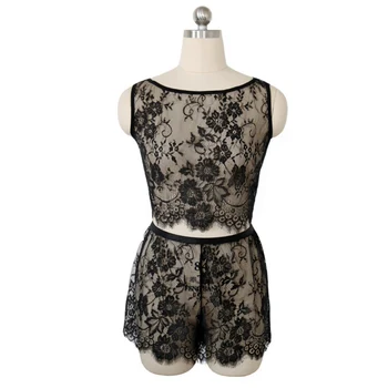 

2020 Sexy Lingerie Fashion Sexy Eyelash Lace Perspective Underwear Set Super Sexy Couple Sexy Suit Lenceria mujer Lengerie