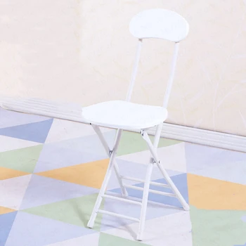 

Folding Chair Stool Home Chair Dining Table Stool High Fashion Small Stool Backrest Bench Simple Simple Portable Creative