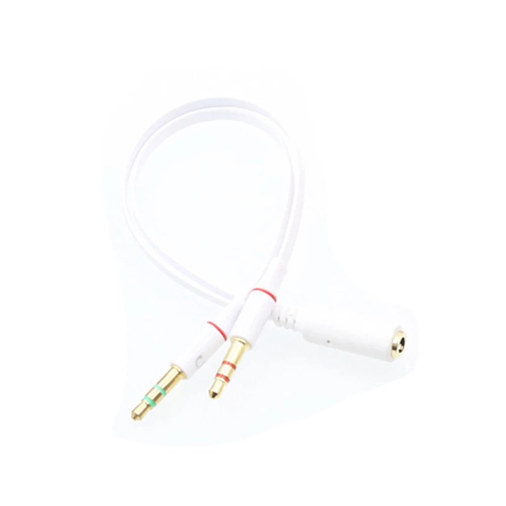Multimedia Audio Split Cable 3.5mm Dual 2 Male to Female Plug Jack Stereo Mic Y Splitter EM88 | Электроника