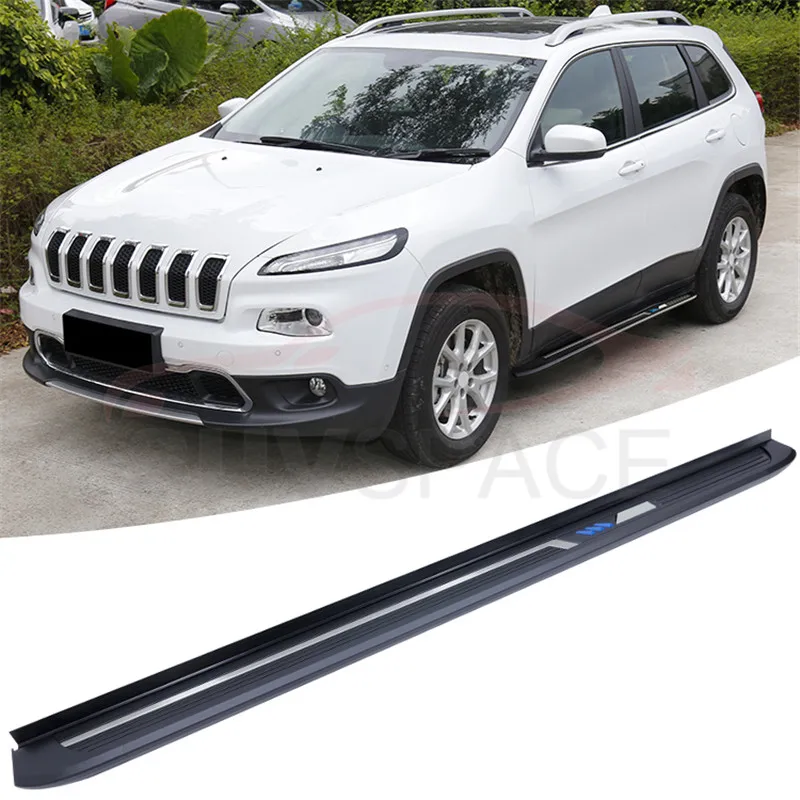 Aluminium running board side step nerf bar fit for JEEP Cherokee 2014
