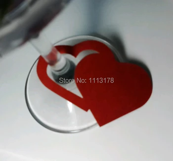 

personalized design only for you wedding party escort cards double loves wine glass ring place cards name seat cards