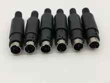 4 шт. Новый мини DIN Мужской 3 PIN 4 PIN 5 PIN 6 PIN 7 PIN 8 PIN аудио AV Разъем адаптер