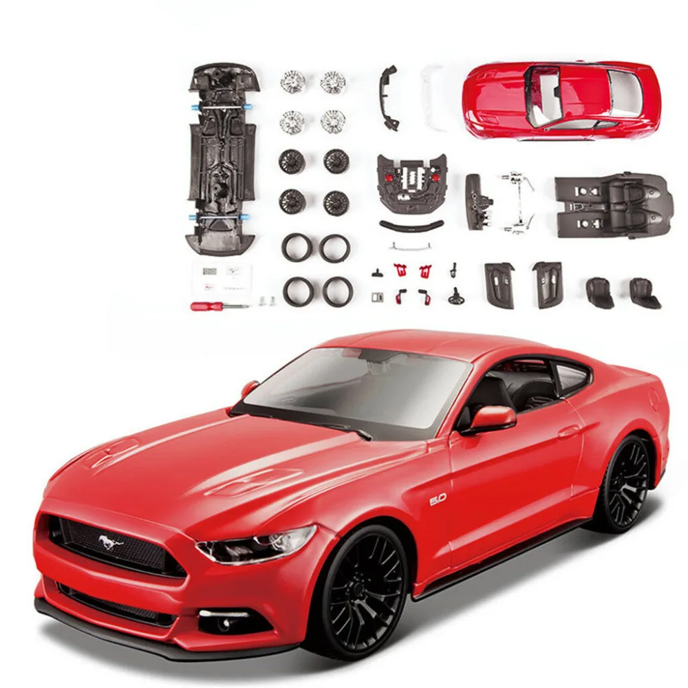 Сборка гоночного автомобиля Maisto 1:24 2015 FORD MUSTANG GT игрушка сделай сам комплекты