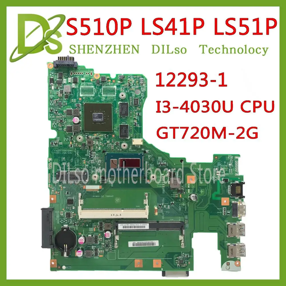 90% OFF  KEFU 12293-1 48.4L106.011 motherboard for Lenovo S510P LS41P LS51P motherboard I3-4030U CPU GT720M-