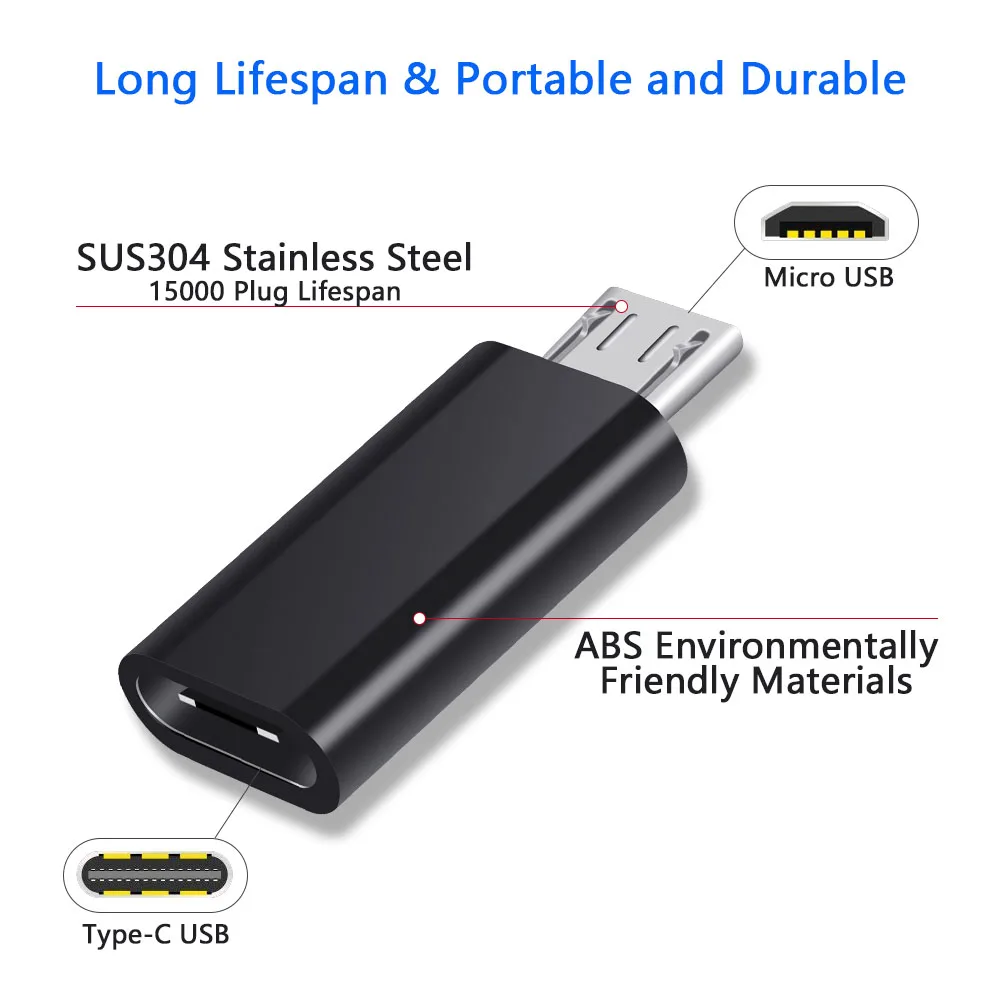 NYFundas 3 шт. адаптер usb c к micro для Samsung Galaxy S7 S6 edge Huawei honor 8x Xiaomi Redmi Note 5 6 Pro 4 LG usbc