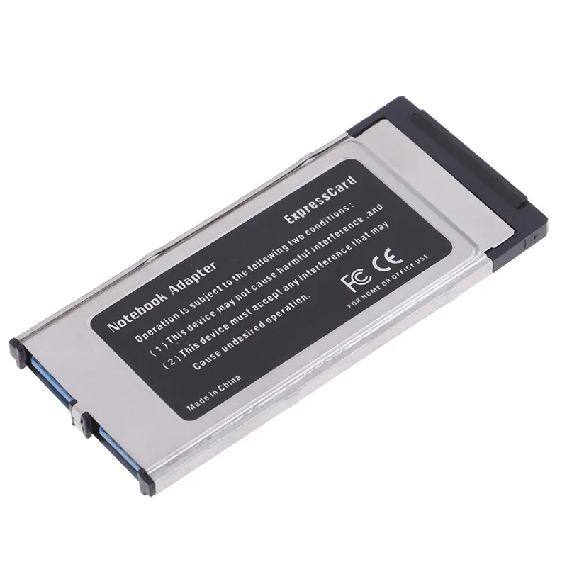 2-портный Dual Порты и разъёмы USB 3,0 Express Card 34 мм слот PCI Express карта PCMCIA конвертер скрытый адаптер для ноутбука Тетрадь