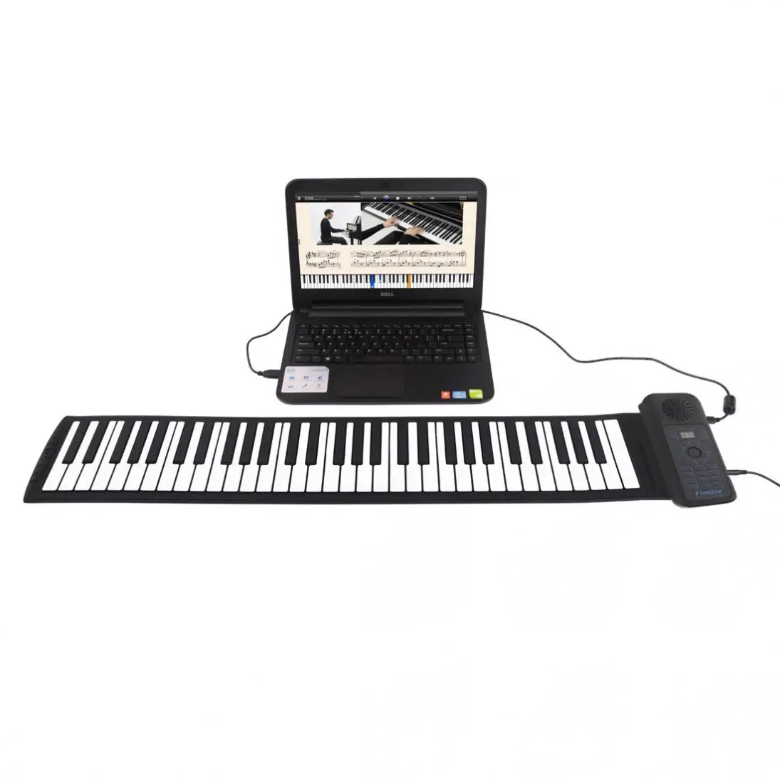  Portable 88 Keys USB MIDI Roll Up Piano Electronic Piano Silicone Flexible Keyboard Organ Built-in 