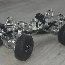 CNC алюминиевый 1:10 металлический гоночный Радиоуправляемый грузовик гусеничный вариант для осевой рамы scx10