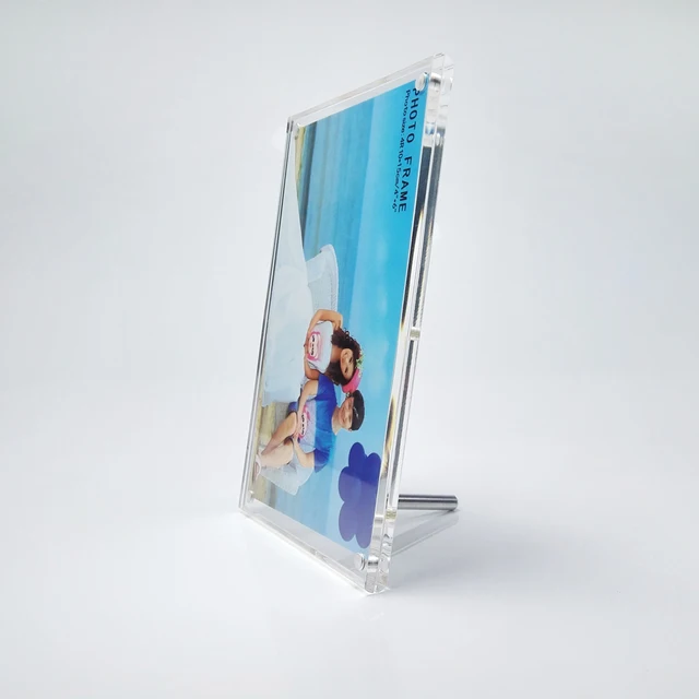 (2 units/pack ) Free Standing Screw Lucite Perspex Photo Picture Frame