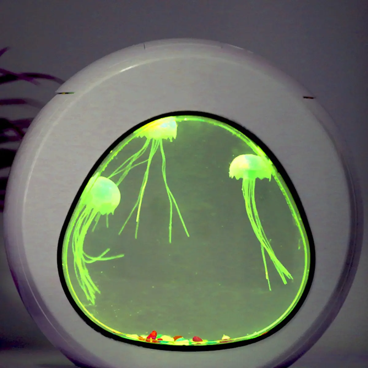 Цветной Jellyfish аквариум цвет светодиодов изменение ночной ламповый аквариум свет стол Миниатюрные для аквариума USB